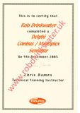 Delphi CANBUS Training Course Certificate